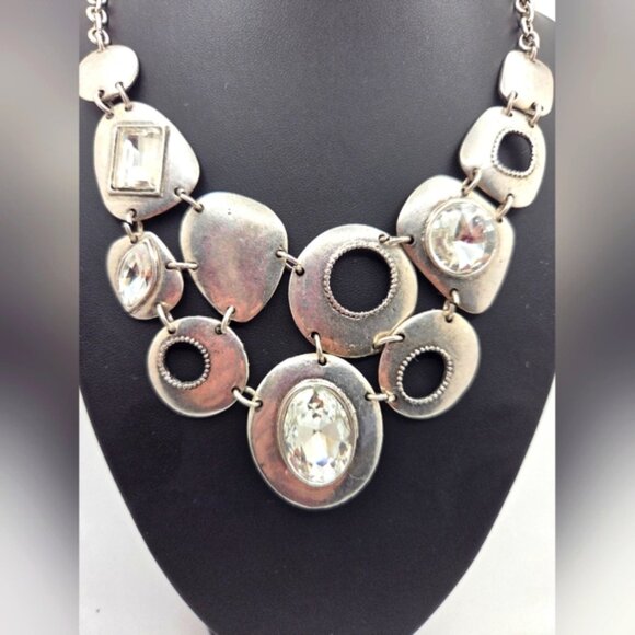 Artisan Silver Toned Vintage Style BoHo Necklace - Picture 2 of 5